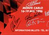 GP de Monaco 1996. Veranstaltungsplakat. Signiert von Olivier Panis.