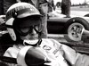 Jackie Stewart. Schwarz/weiß Foto. GP Deutschland 1967.