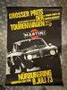Großer Preis der Tourenwagen  6. bis 8. Juli 1973. Original Veranstaltungsplakat