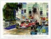 Jody Scheckter und Niki Lauda. GP Monaco 1976. Walter Gotschke. Bildkarte.